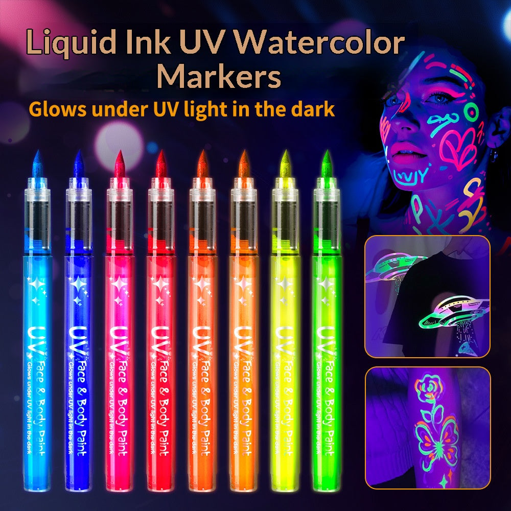 🎅Christmas Special Deals $19.99!!⚡50K+ SOLD!🎁8 Color Body Markers Face Paint Pens