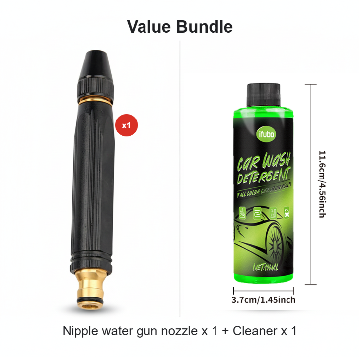 🔥🚿High-Pressure Water Gun – All-metal, wear-resistant. No electricity, just connect to hose. Wash cars, patios & wheelie bins with ease. A long‑lasting helper. 👴🕊️