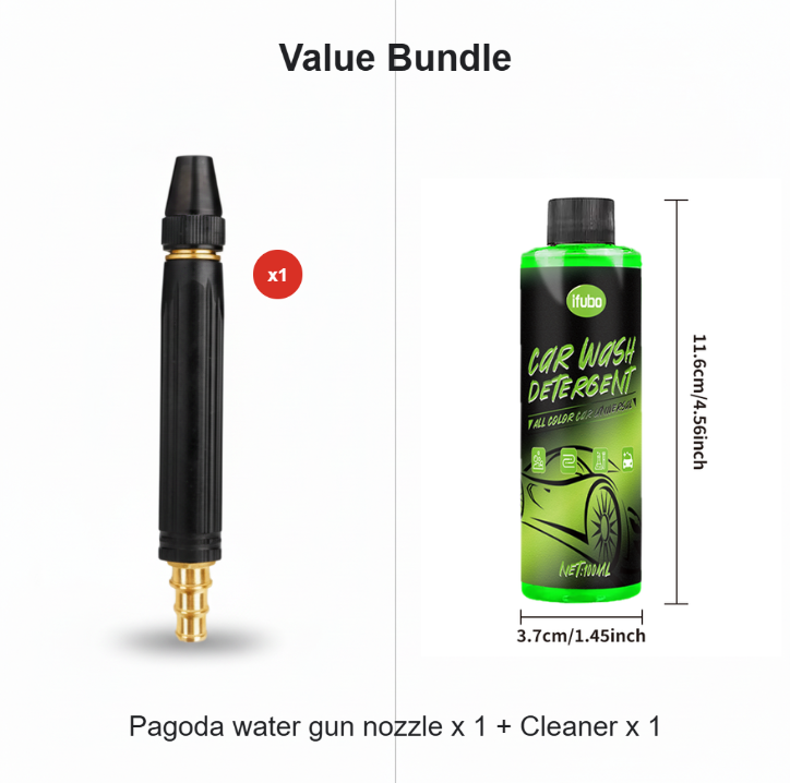 🔥🚿High-Pressure Water Gun – All-metal, wear-resistant. No electricity, just connect to hose. Wash cars, patios & wheelie bins with ease. A long‑lasting helper. 👴🕊️