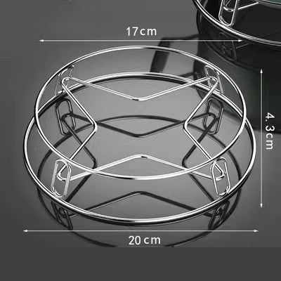 Stainless steel pot rack, round pot rack, metal pot rack, essential items for the kitchen