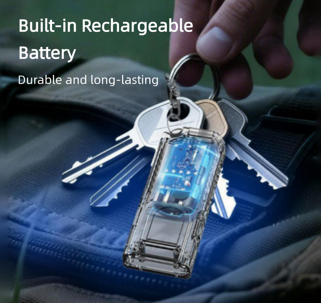 Mini Keychain Flashlight with Magnetic Base