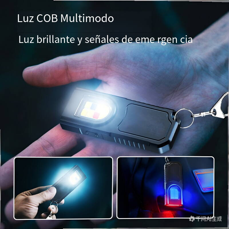 Mini Keychain Flashlight with Magnetic Base