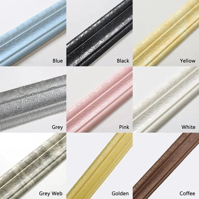 ⏳Limited-time 50% off⏰3D Wall Edging-Self-Adhesive Environmental Protection 3D Wall Edging Strip🏆
