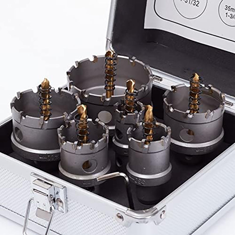 Carbide Tipped Metal Hole Saw Kit