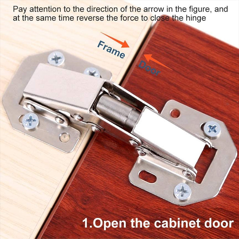 Thickened Stainless Steel Spring-Loaded Hinge