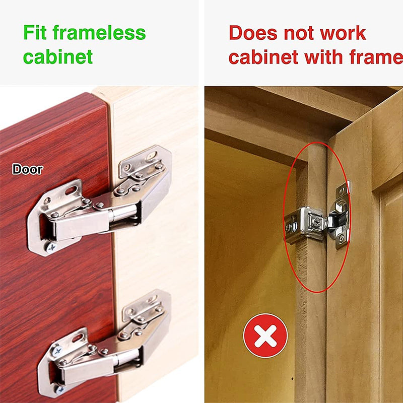 Thickened Stainless Steel Spring-Loaded Hinge