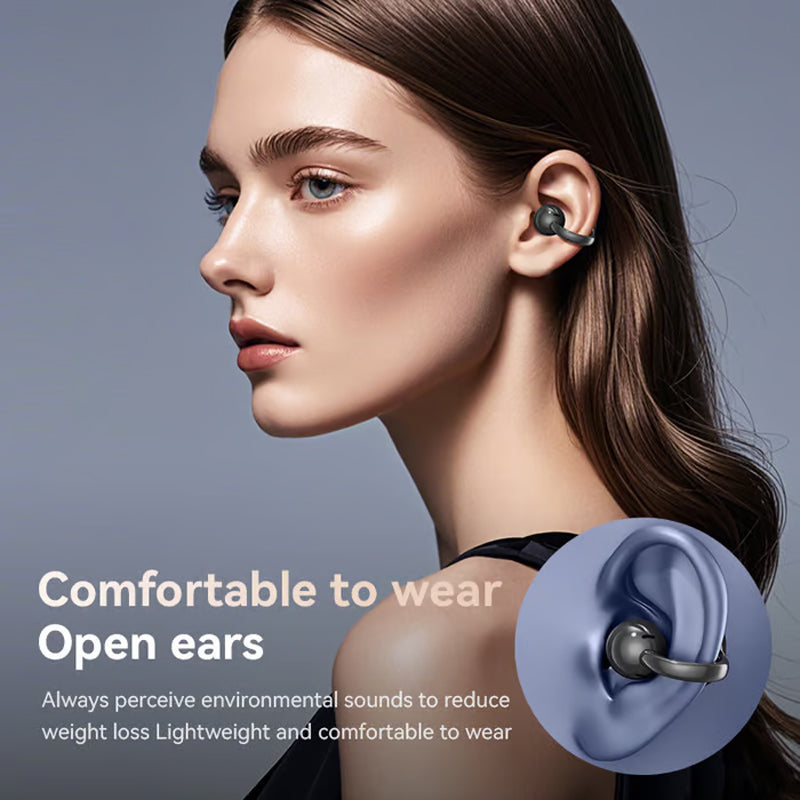 🎧🔥2025 HOT SALE🔥Bluetooth Clip On Earphones - Wireless Freedom Music on the Go Stylish and Convenient