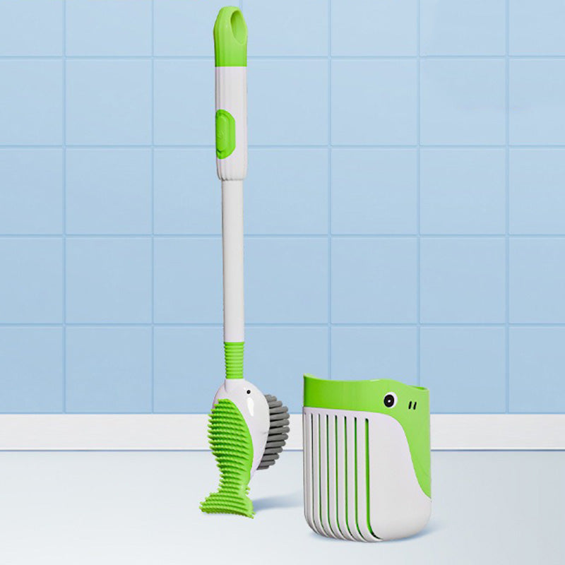 ✨Wall-Mounted Suction Cup Toilet Cleaning Brush Set