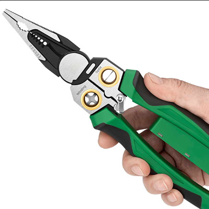 Multi-Functional Wire Stripper Scissors With Electrical Test