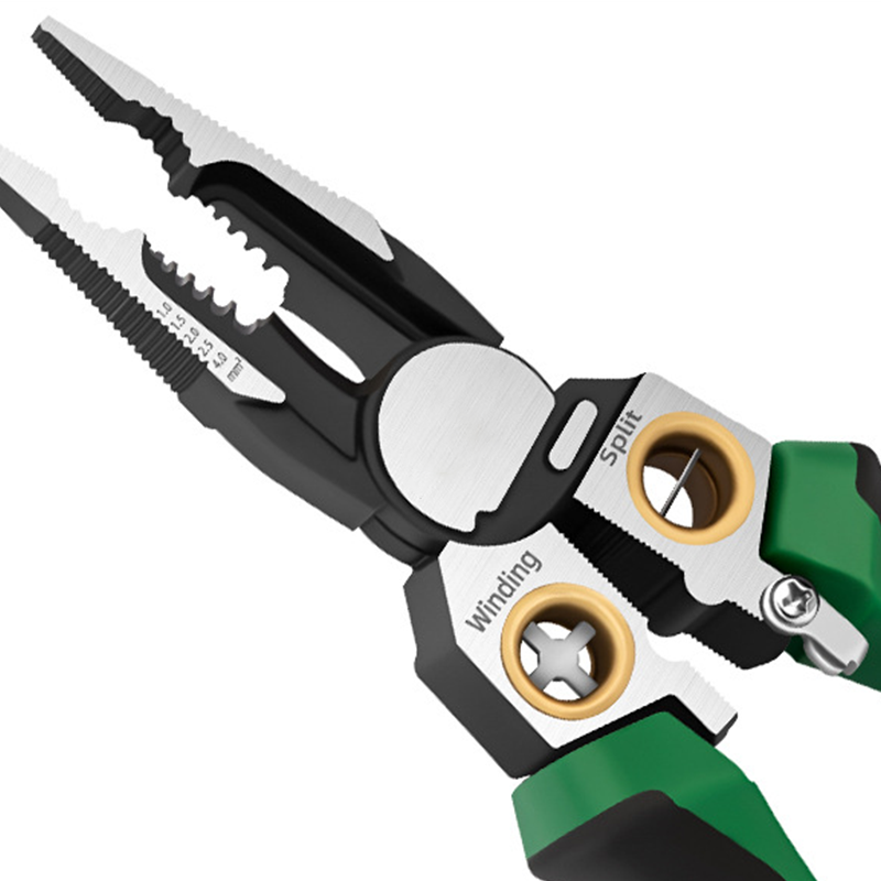 Multi-Functional Wire Stripper Scissors With Electrical Test