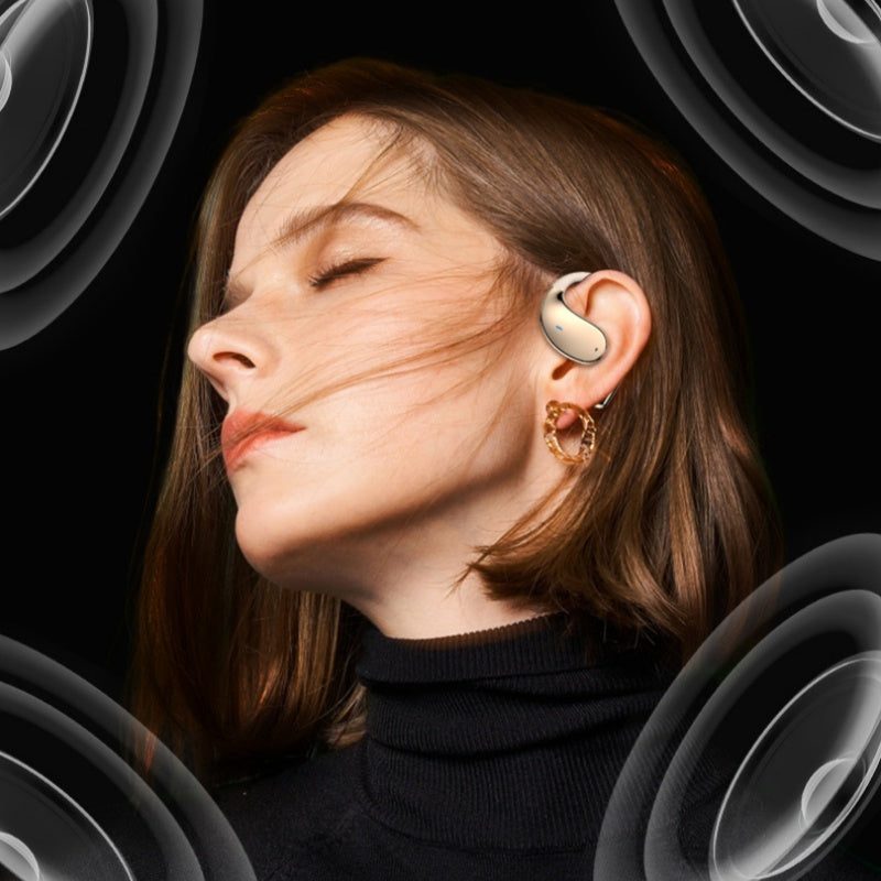 Wireless Open-Ear Earbuds with LED Display