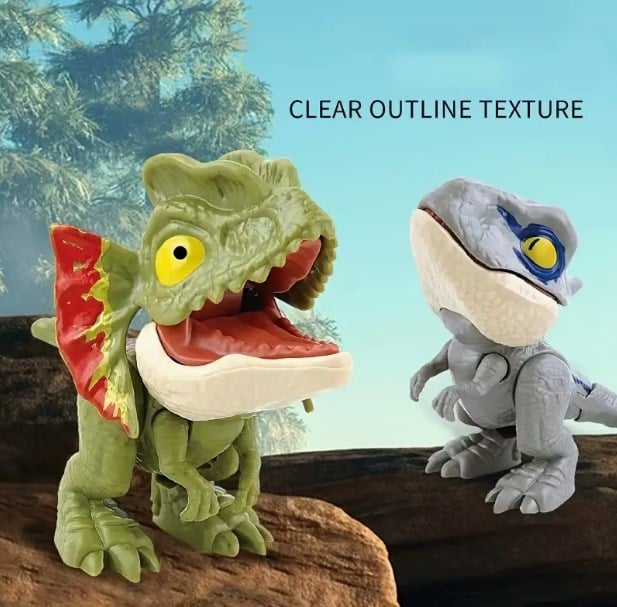 Dinosaur toy that bites your fingers