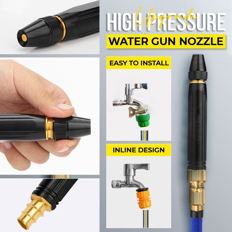 🔥🚿High-Pressure Water Gun – All-metal, wear-resistant. No electricity, just connect to hose. Wash cars, patios & wheelie bins with ease. A long‑lasting helper. 👴🕊️