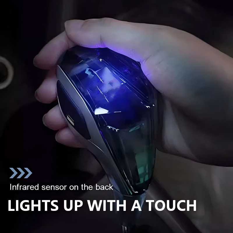💥Today's Shock Price: 49% OFF🚗Universal Touch-Activated LED Clear Gear Shift Knob