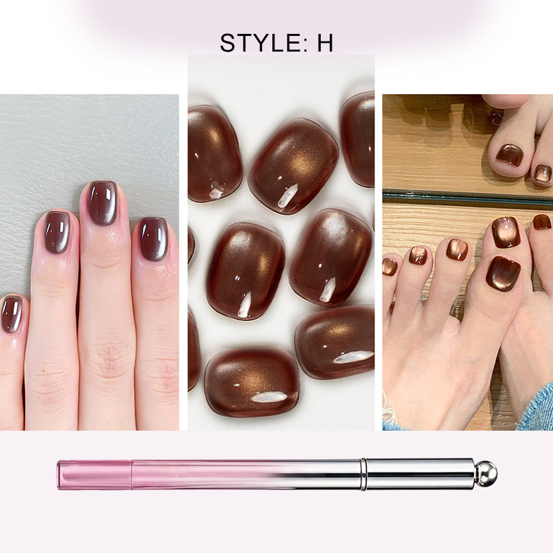 📢📢Buy 1 Get 1 Free!⏰All-in-One Cat Eye Nail Gel Pen – Get a hypnotic cat-eye effect in one stroke! Magnetic gel, lasting shine, salon magic at home. 🖤🌌