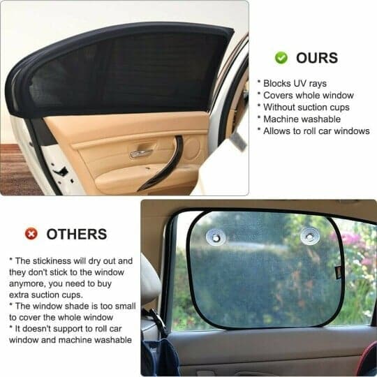 🌞Welcome Spring with 50% Off!🛡️Car Window Screens - 100% Sun Protection & Mosquito Protection - Breathable & UV Protection - Easy Installation