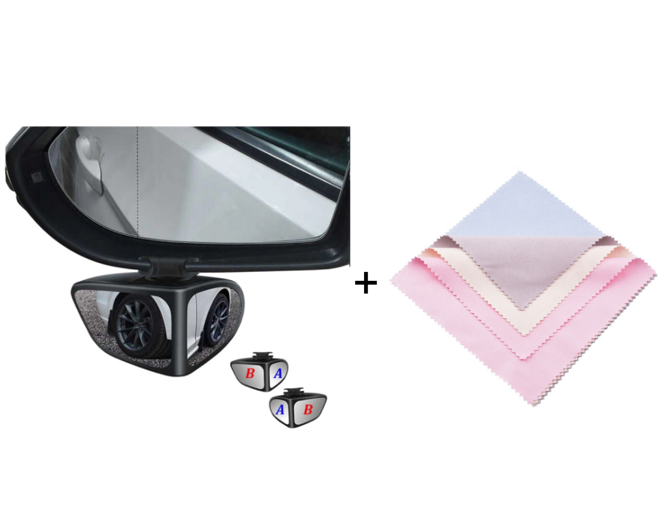 Dual-Lens 360°Adjustable Blind Spot Mirror