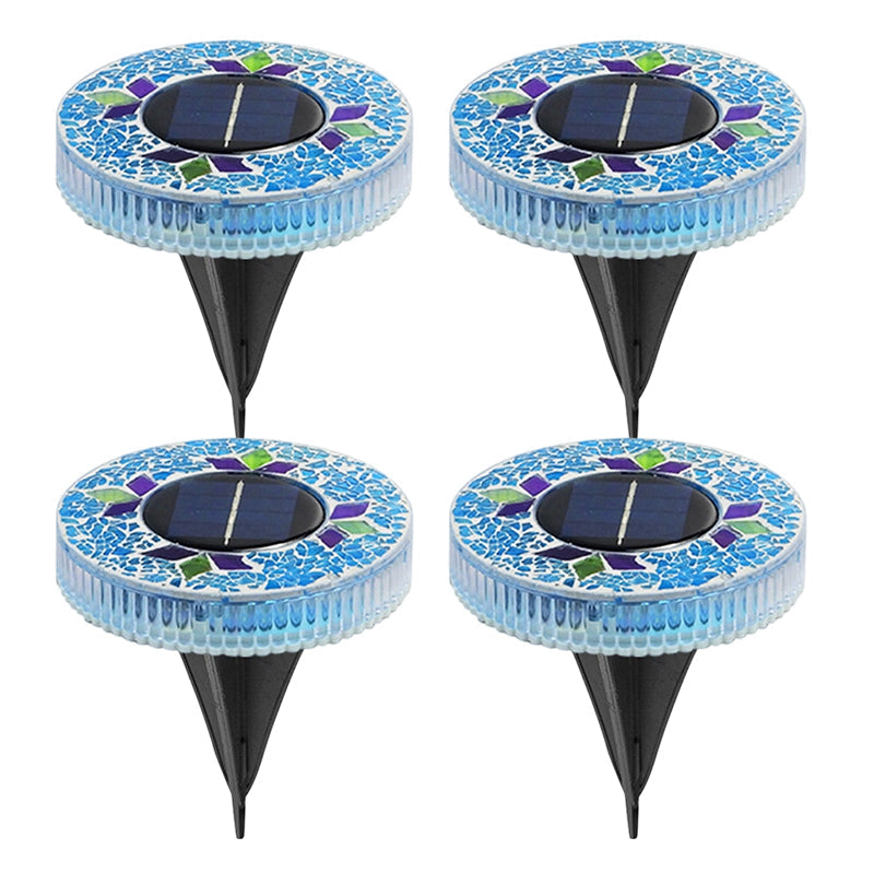 ⏳LAST DAY BUY 3 GET 1 FREE!!💎🌟Solara™ Solar Outdoor Mosaic Disk Lights – Waterproof Decorative LED Pathway Garden Lights, Auto-On at Dusk, No Wiring Needed