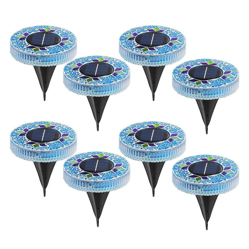 ⏳LAST DAY BUY 3 GET 1 FREE!!💎🌟Solara™ Solar Outdoor Mosaic Disk Lights – Waterproof Decorative LED Pathway Garden Lights, Auto-On at Dusk, No Wiring Needed