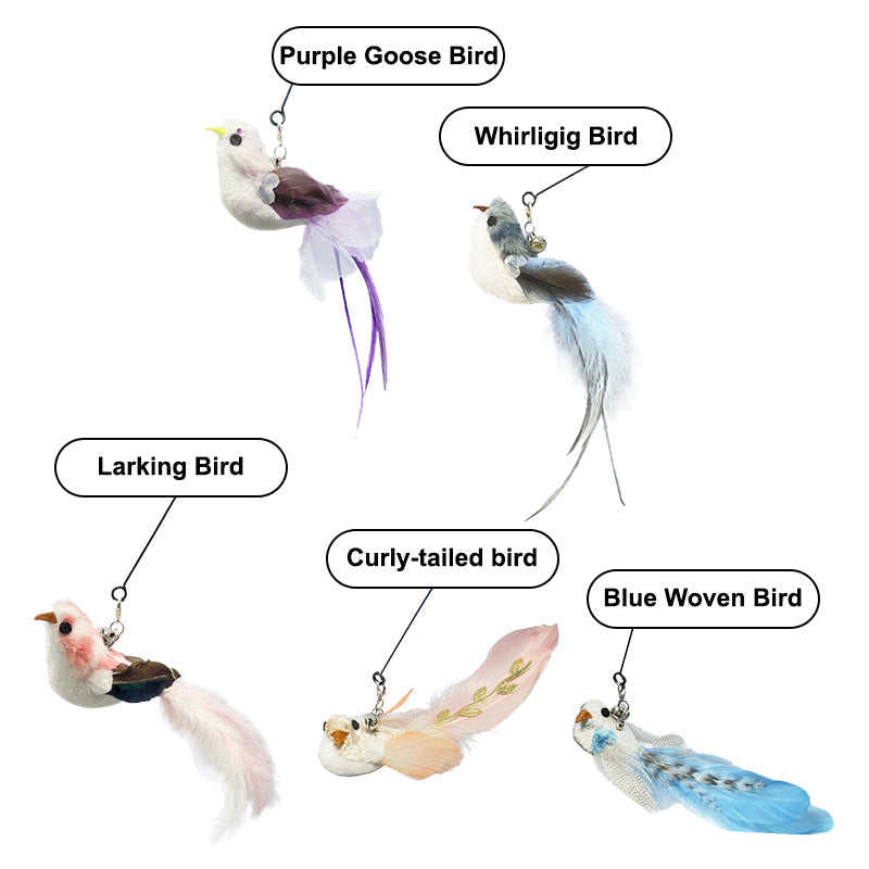 Interactive Bird Simulation Cat Toy Set