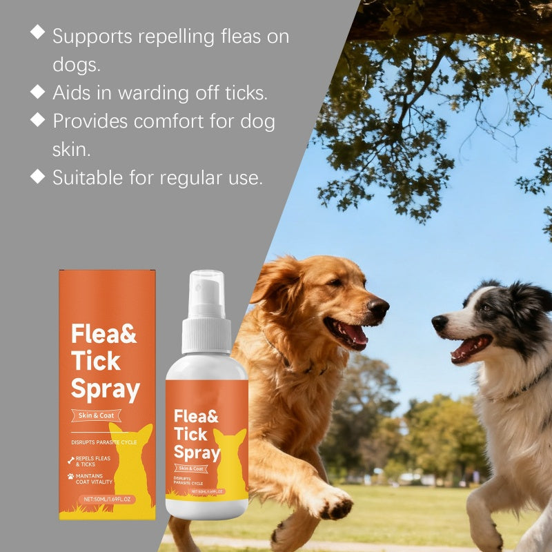 Natural Flea & Tick Prevention Spray for Dogs