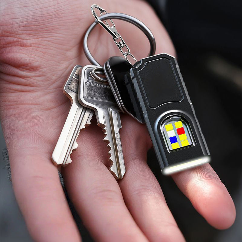 Mini Keychain Flashlight with Magnetic Base
